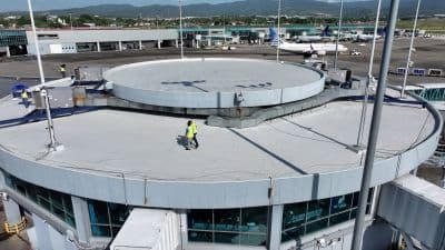 Aeropuerto Internacional de Tocumen culmina primera fase de impermeabilización de techos en la Terminal 1